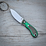 Шейный нож Оберег (N690, Микарта, насечка, ножны -кайдекс) 1