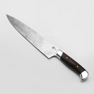Кухонный нож "Шеф-повар №1 (D2, Венге, Цельнометаллический)
