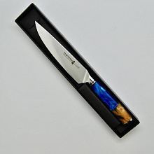 Нож Универсальный кухонный (Сталь VG-10, Рукоять - Стабилизированный березовый сувель, акрил)
