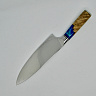 Нож Шеф кухонный TWB-D7 (Сталь VG-10, Рукоять - Стабилизированный березовый сувель, акрил) 2